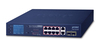 Scheda Tecnica: PLANET 8-port 10/100/1000t 802.3at PoE + 2-port - 10/100/1000t + 2-port 1000sx Sfp GiLGAbit Switch With Smart