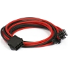 Scheda Tecnica: Phanteks 6+2-pin PCIe Extension - 50cm Sleeved Black/Red