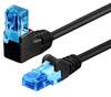 Scheda Tecnica: Goobay LAN Cable Angoato 90 Cca - Cat.6a UTP 0.5m Nero