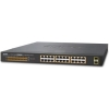 Scheda Tecnica: PLANET 19" 24 Port 10/1000T 802.3at PoE + 2 Port 1000x - Sfp Unma Naged GbE Switch (220W)