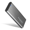 Scheda Tecnica: AXAGON SuperSpeed+ USB-C - M.2 NVMe e SATA SSD RAW box - Silver