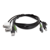 Scheda Tecnica: StarTech .com Cavo KVM per doppio Display da 1,8 m - 2x DVI a 2x HDMI, USB 2.0, audio 3,5 mm, cavo combinato uni