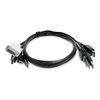 Scheda Tecnica: StarTech .com 6ft (1.8m) Dua-Display KVM Cable - HDMI and DispayPort to DVI and DP, USB 2.0, 3.5mm, Univers