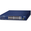 Scheda Tecnica: PLANET 16-port 10/100tx 802.3at PoE + 2-port 10/100/1000t + - 1-port Shared 1000x Sfp Unmanaged GbE Switch