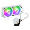 Scheda Tecnica: Cooler Master MasterLiquid 240L Core ARGB White 650-1750 - RPM, 71.93 CFM, 27.2 dBA, 1.86 mmH2O, 4-Pin, PWM, 1200mm, 1