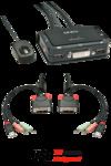 Scheda Tecnica: Lindy Kvm Switch Compact USB Audio Dvi, 2 Porte - Switch Compatto Per Monitor Dvi E Porte Audio Per Connession