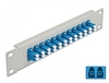 Scheda Tecnica: Delock 10" Fiber Optic Patch Panel - 12 Port Lc Duplex Blue 1U Grey