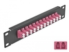 Scheda Tecnica: Delock 10" Fiber Optic Patch Panel - 12 Port Lc Duplex Violet 1U Black