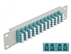 Scheda Tecnica: Delock 10" Fiber Optic Patch Panel - 12 Port Lc Quad Aqua 1U Grey