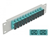 Scheda Tecnica: Delock 10" Fiber Optic Patch Panel - 12 Port Sc Duplex Aqua 1U Grey