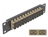 Scheda Tecnica: Delock 10" Fiber Optic Patch Panel - 12 Port Sc Duplex Beige 1U Black