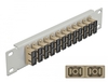 Scheda Tecnica: Delock 10" Fiber Optic Patch Panel - 12 Port Sc Duplex Beige 1U Grey