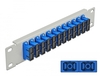 Scheda Tecnica: Delock 10" Fiber Optic Patch Panel - 12 Port Sc Duplex Blue 1U Grey
