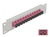 Scheda Tecnica: Delock 10" Fiber Optic Patch Panel - 12 Port Sc Simplex Violet 1U Grey