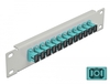 Scheda Tecnica: Delock 10" Fiber Optic Patch Panel - 12 Port Sc Simplex Aqua 1U Grey