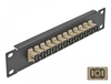 Scheda Tecnica: Delock 10" Fiber Optic Patch Panel - 12 Port Sc Simplex Beige 1U Black