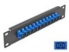 Scheda Tecnica: Delock 10" Fiber Optic Patch Panel - 12 Port Sc Simplex Blue 1U Black