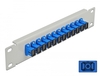 Scheda Tecnica: Delock 10" Fiber Optic Patch Panel - 12 Port Sc Simplex Blue 1U Grey
