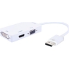 Scheda Tecnica: Techly ADAttatore 3" 1 Dp 1.2 HDMI/dvi/VGA - 