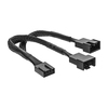 Scheda Tecnica: InLine Cavo Alimentazione Interna Ventole Da 4pin Molex - Maschio 2x 4pin Molex Femmina, 0,15m Supporta Segnale Tachi