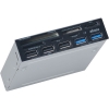 Scheda Tecnica: Akasa AK-ICR-17 5 Card Slots, USB 3.0, USB 2.0, SATA, 4-Pin - PSU Molex, 8.89 cm (3.5 ") PC Bay