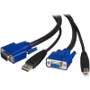 Scheda Tecnica: StarTech Cavo Universale USB Kvm 2 In - 1-video/cavo USB-HD-15 Da 3m Uk