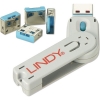 Scheda Tecnica: Lindy Serrature Per Porte USB Blu - Dispositivo Semplice Ed Efficace Per Bloccare l'accesso Al V