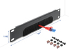 Scheda Tecnica: Delock 10" Cable Management Brush Strip - Open At The Bottom 1U Dark Grey