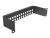 Scheda Tecnica: Delock 10" Cable Support Rail Bracket Shape - 1U Black