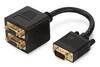 Scheda Tecnica: DIGITUS Cavetto Splitter VGA 15 Poli Maschio- 2 X VGA 15 - Poli Femmina Cm 20