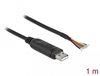 Scheda Tecnica: Delock ADApter Cable USB 2.0 Type To Serial Rs-232 - With 9 Open Wires + Shielding 0.5 M