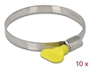 Scheda Tecnica: Delock Butterfly Hose Clamp - 60 - 80 Mm 10 Pieces Yellow