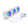 Scheda Tecnica: CoolerMaster MasterLiquid PL360 Flux White Edition 3 x 120 - mm, 0-2300 RPM, 2.96 mmH2O, 72.37 CFM, 4-pin, 1.98 kg