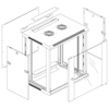 Scheda Tecnica: Intellinet Armadio Rack 19'' - Muro 20 Unit Sezione Unica Prof. 450mm Nero