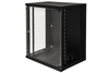 Scheda Tecnica: LINK Armadio Rack 19" 15U Da Muro (a)750x (l)540 X - profondo 600 Mm. Nero Porta Vetro