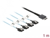 Scheda Tecnica: Delock Cable OCuLINK Sff-8611 - > 4 X SATA 7 Pin 1 M Metal