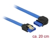 Scheda Tecnica: Delock Cable SATA 6GB/s Receptacle Straight > SATA - Receptacle Right Angled 20 Cm Blue With Gold Clips