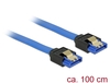 Scheda Tecnica: Delock Cable SATA 6GB/s Receptacle Straight > SATA - Receptacle Straight 100 Cm Blue With Gold Clips