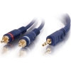 Scheda Tecnica: C2G Velocity Cavo Audio 27 AWG Rca (m) Jack Stereo - Da 3,5 Mm (m) 2 Male Schermato