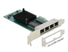 Scheda Tecnica: Delock Pci Express X1 Card 4 X RJ45 - Gigabit LAN I350