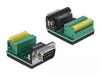 Scheda Tecnica: Delock ADApter D-sub 9 Pin Male - To Terminal Block 9 Pin With Push Button