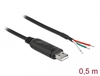 Scheda Tecnica: Delock ADApter Cable USB 2.0 Type - To Serial Rs-232 With 3 Open Wires 0.5 M