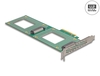 Scheda Tecnica: Delock Pci Express 4.0 X8 Card To 2 X Internal U.2 NVMe - Sff-8639 - Bifurcation (lxw: 236 X 87 Mm)