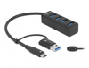 Scheda Tecnica: Delock 4 Port USB 5GBps Hub With USB Type-c Or USB Type-a - Connector