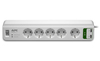 Scheda Tecnica: APC PM5U-GR 5 x CEE 7 Schuko Outlets, 918 Joules, USB - Charger (2 Ports, 5V, 2.4A), 230V, Germany