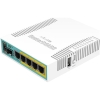 Scheda Tecnica: MikroTik Routerboard Hex PoE With 800MHz CPU, 128mb Ram - 5x Gigabit LAN (four With PoE Out), USB, Routeros L4, Plast