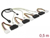 Scheda Tecnica: Delock Cable Mini SAS HD Sff-8643 - > 4 X SAS Sff-8482 + Power + Sideband 0.5 M