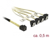 Scheda Tecnica: Delock Cable Mini SAS HD Sff-8643 - > 4 X SATA 7 Pin Angled 0.5 M
