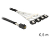 Scheda Tecnica: Delock Cable Mini SAS HD Sff-8643 - > 4 X SATA 7 Pin 0.5 M