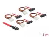 Scheda Tecnica: Delock Cable Mini SAS SFF-8087 - > 4 X SAS Sff-8482 + Power 1 M